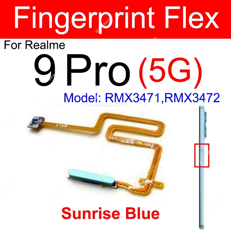 Fingerprint Sensor Flex Cable Power Button Touch Flex Ribbon Replacement