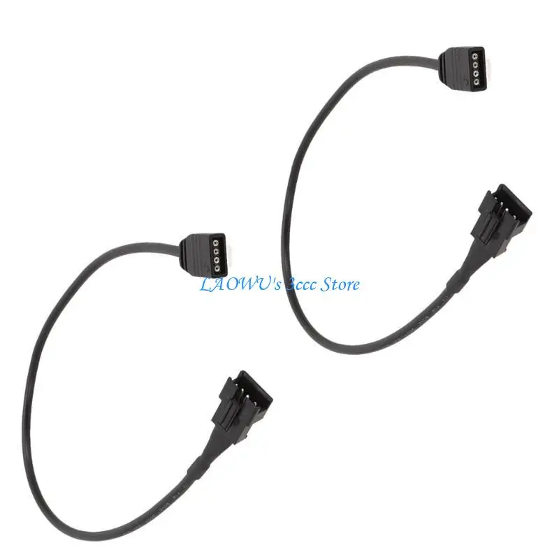 딥 쿨/리안 PC 케이스 LED 스트립 컴퓨터 냉각 팬을위한 2 5v12v 4pin에서 sm4pin 암 아르브 어댑터 케이블의 Y8AD 팩
