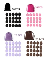 20pcs Finger Air Cushion Sponge Powder Puff Set with bags, Makeup Puff, For Liquid Foundation, Powder Foundation, Concealer 1