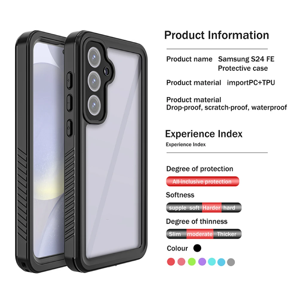 Lens Protection Durable Full Seal Waterproof case for samsung S20 S21 PLUS S22 ULTRA S9 S10 NOTE 20 ULTRA NOTE 10 PLUS COVER