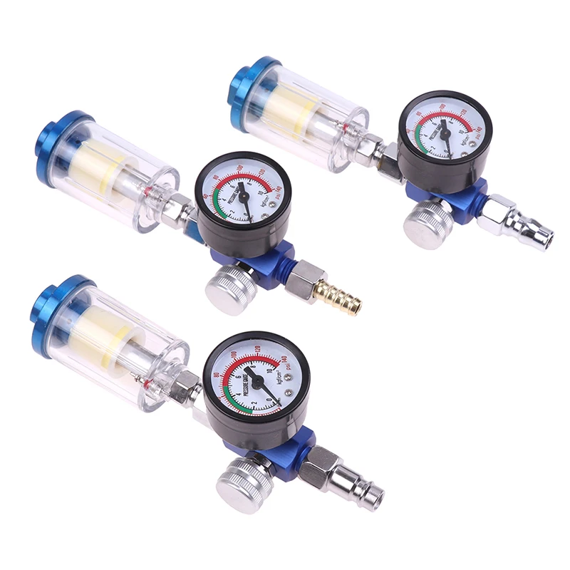 Pneumatic Spray Gun Air Regulator Gauge Water Trap Filter Tool JP/EU/US Adapter Spray Gun Accessories