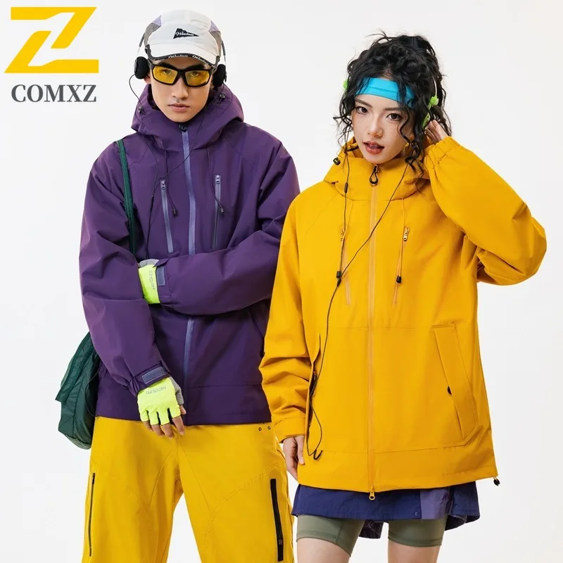 COMXZ Versatile Men Jacket Thickened Outdoor Skiing Windproof Warm Parka Street Style Comfort Lightweight Winter Men Clothing
