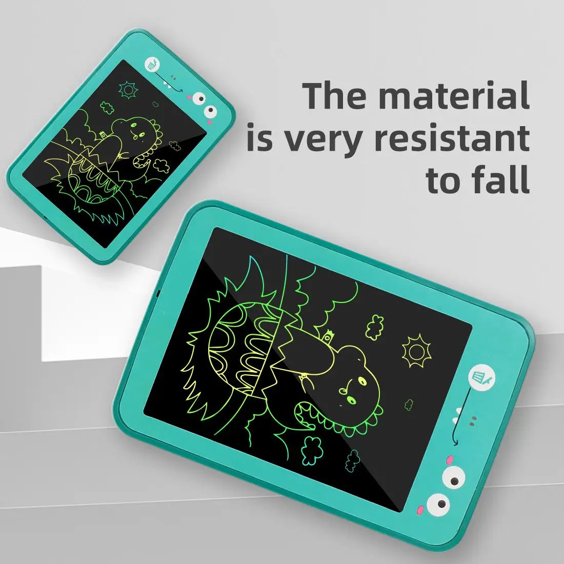【buy-one-get-one-free】mini dinosaur cartoon drawing board Kids LCD drawing board