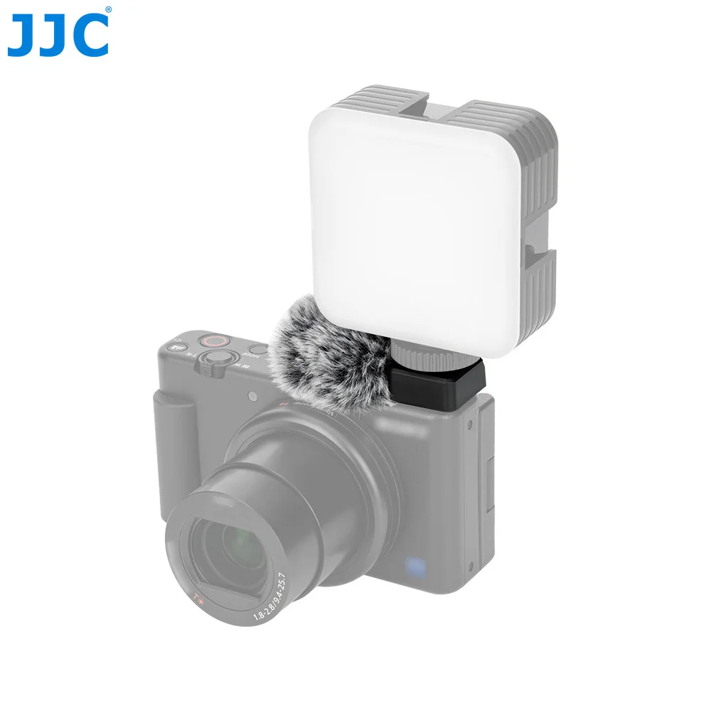 JJC 콜드슈 윈드머프 ( ZV-E10 II ZV-1 II ZV-E1 ZV-1F ZV-E10 ZV-1 카메라 마이크용) 콜드슈 마운트 포함