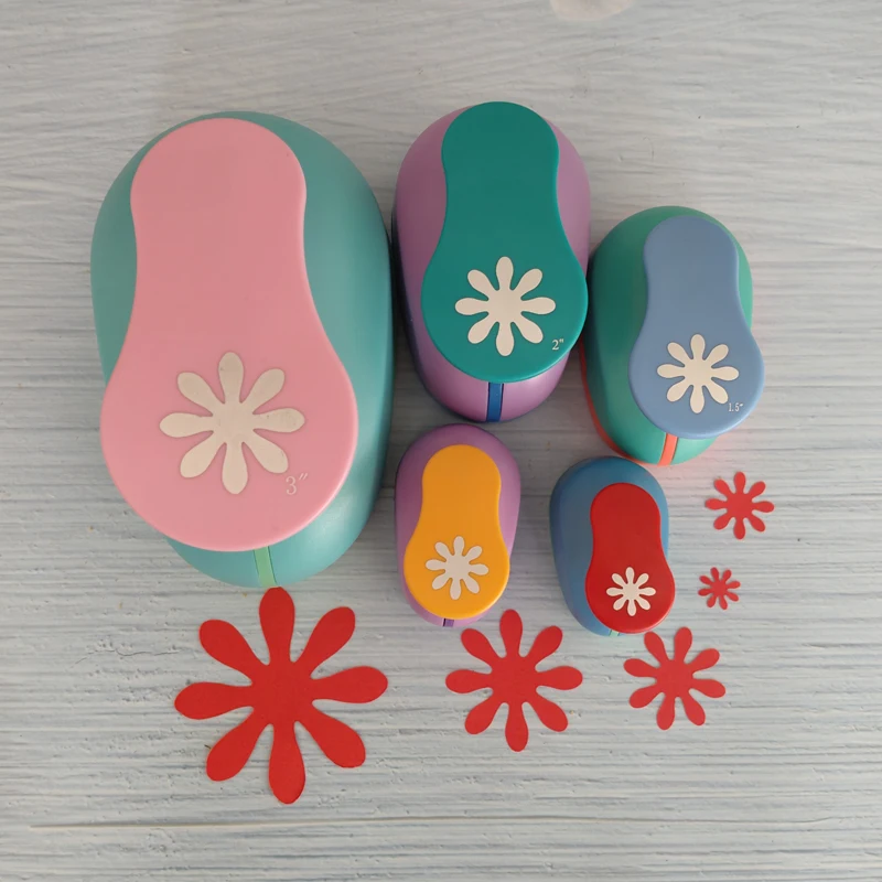 1pc 8mm 15mm 25mm 38mm 75mm Daisy Scrapbook Punch Handmade Cutter Card Calico Printing DIY Flower Paper Craft Punch Hole Puncher paper cutter paper craft punch paper punch hole punching tools