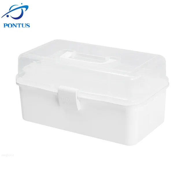 Contenedor Bucket Organizador de Medicamentos 3 Divisones