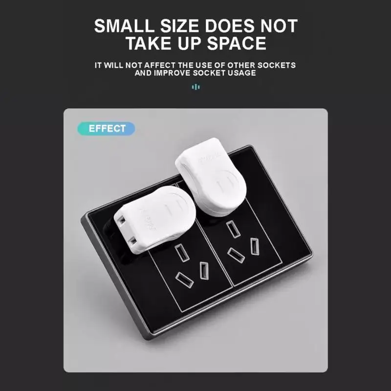 Foldable 2-Pin Rotatable Travel Power Adapter Plug