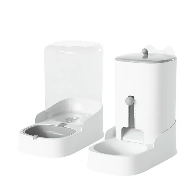 Cat and Dog Feeder Pet Water Dispenser Cat Food Bowl Large Capacity Feeder Water Dispenser for Small Puppy Kitten Pet Supplies 6