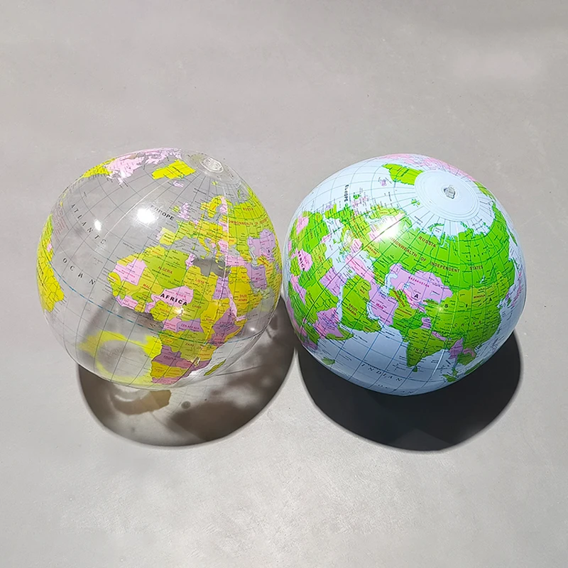 30cm PVC Inflatable Beach Ball English Version Earth Pattern Summer Outdoor Beach Swimming Toy Educational Toy Gift 4