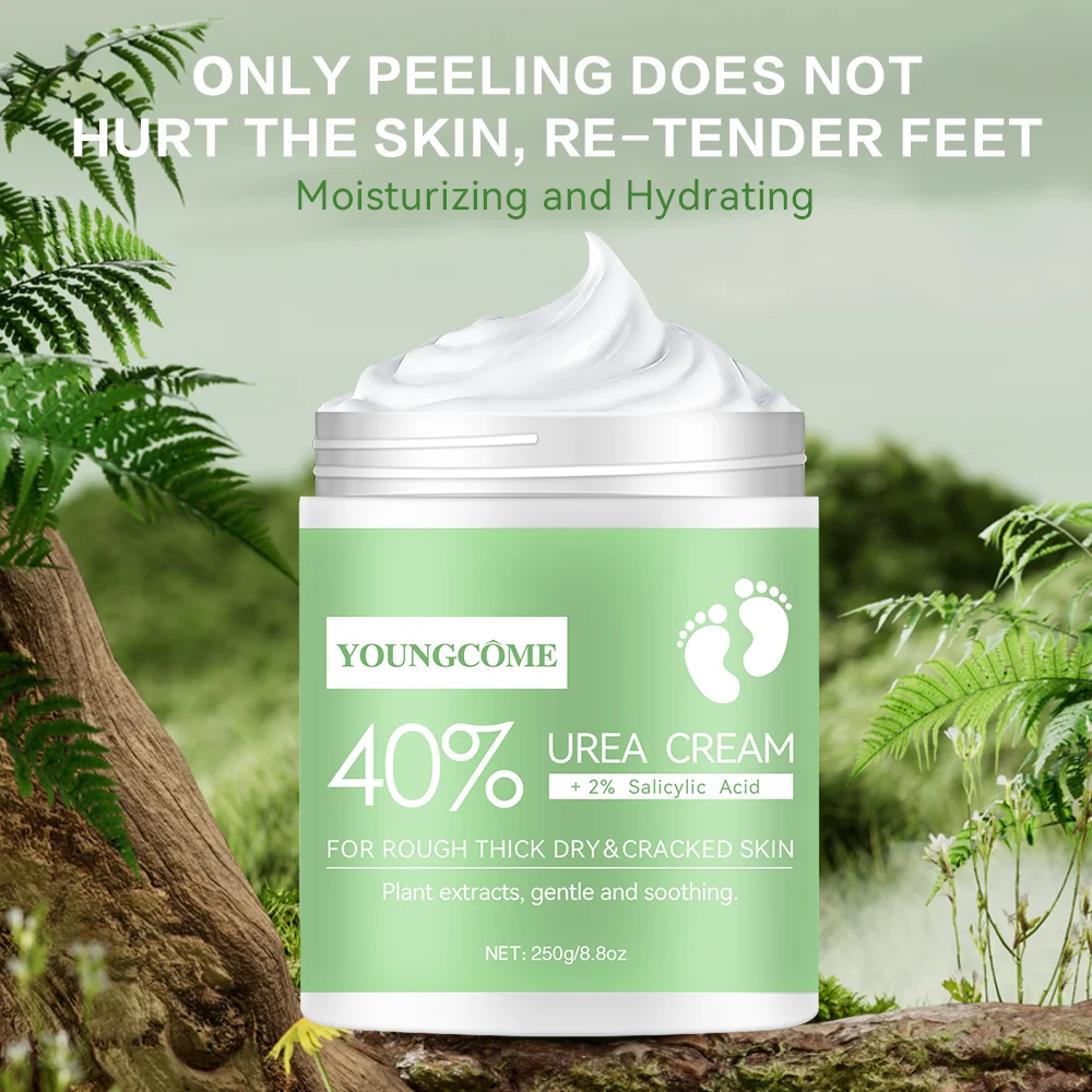 8.8oz 40% Urea Foot Hand Care Cream Used for Heel Care, Deeply Moisturizing and Nourishing Your Dry Rough Skin foot cream