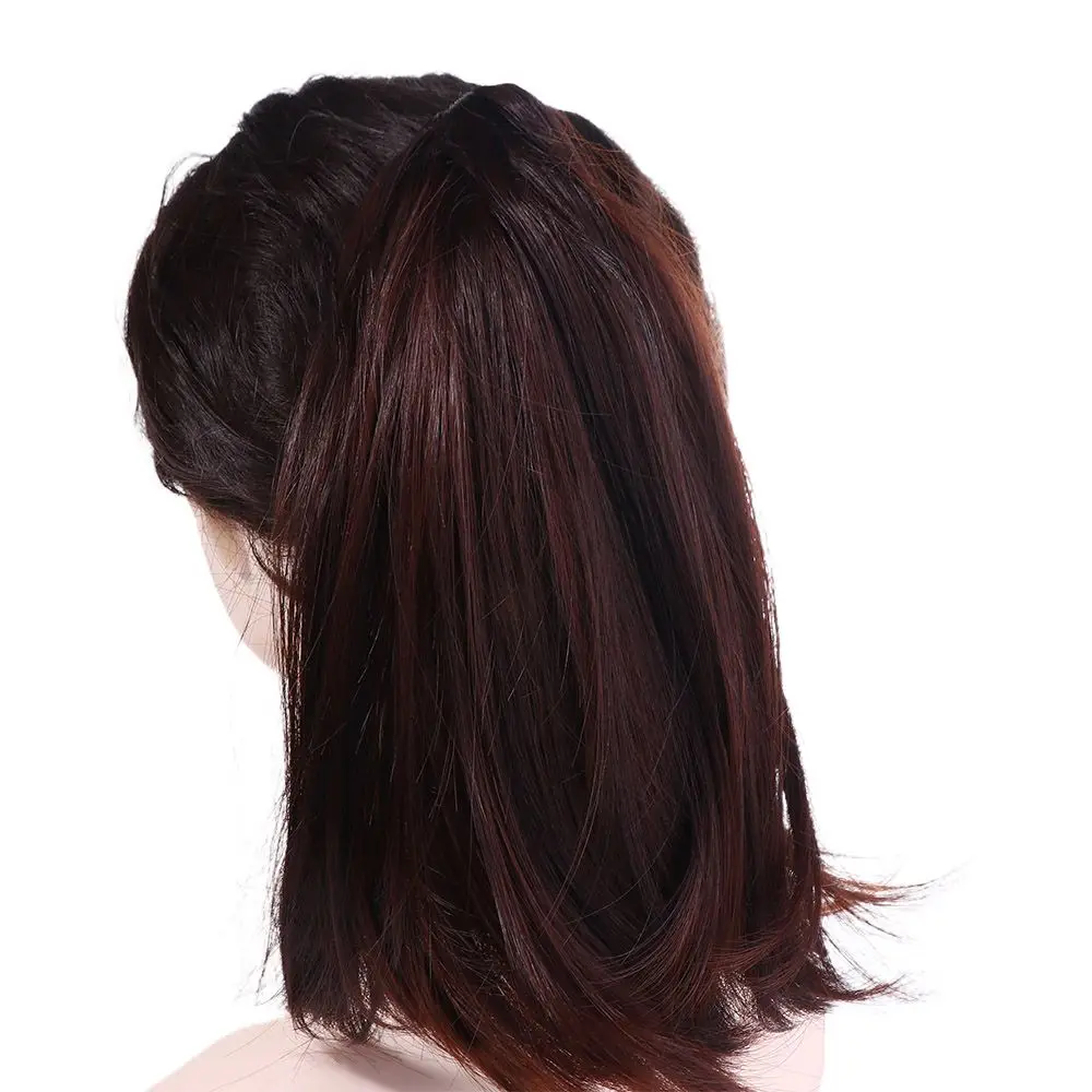 Description Picture 6 of itemFiber Women Invisible Synthetic Girls Fluffy Short Straight Ponytail Pony Tail Hairpiece Claw Clip Ponytail Hair Extension