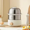 350W Egg Cooker Multifunctional Breakfast Machine Auto Power Off Double-layer Food Steamer 304 Stainless Steel Timed Egg Steamer 2