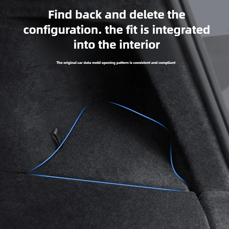 Trunk Organizer For Tesla Model Y JUNIPER 2025 Rear Trunk Side Storage Box China Berlin/Austin Cargo Organizer Bin Flocking Partition Board