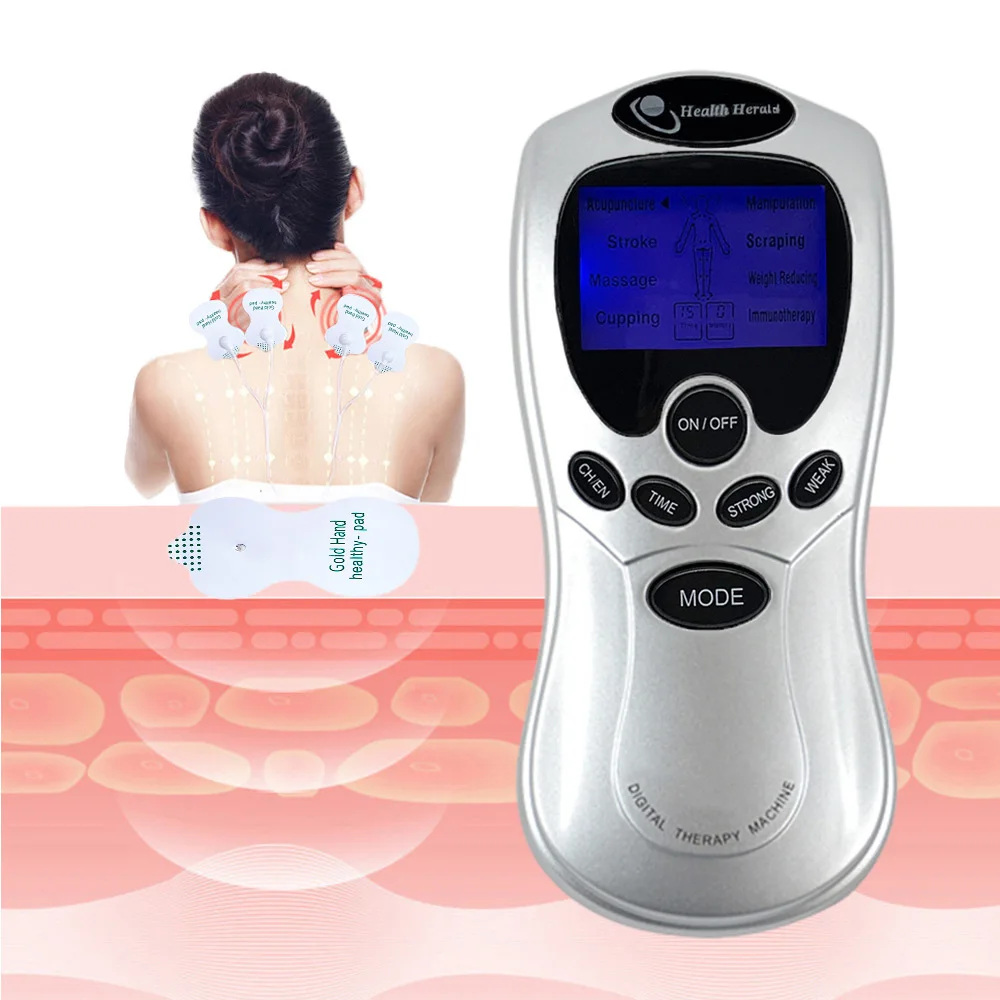 

8 Modes EMS Electric Body Muscle Stimulator Tens Unit Machine Meridian Physiotherapy Pulse Abdominal Prostate Back Foot Massager