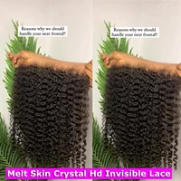 13x6 HD Lace Frontal Only Deep Wave 13x4 Full Frontal Invisible HD Lace Closure Only Virgin Hair For Woman Melt Skin Pre Plucked 1