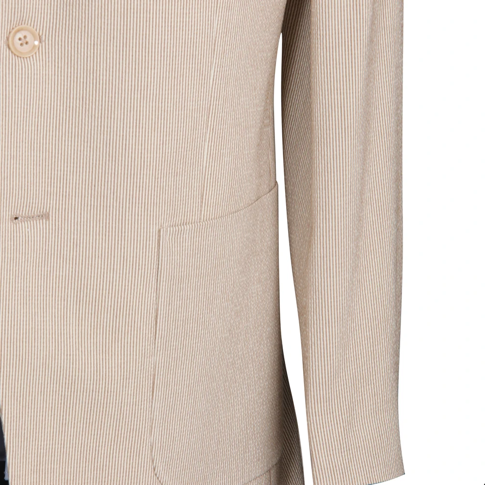 NEW Breathable Light Seersucker Beige Cool Summer Casual Men Suits For Men Tailor-Made Suit For Beach Wedding Dress Suit