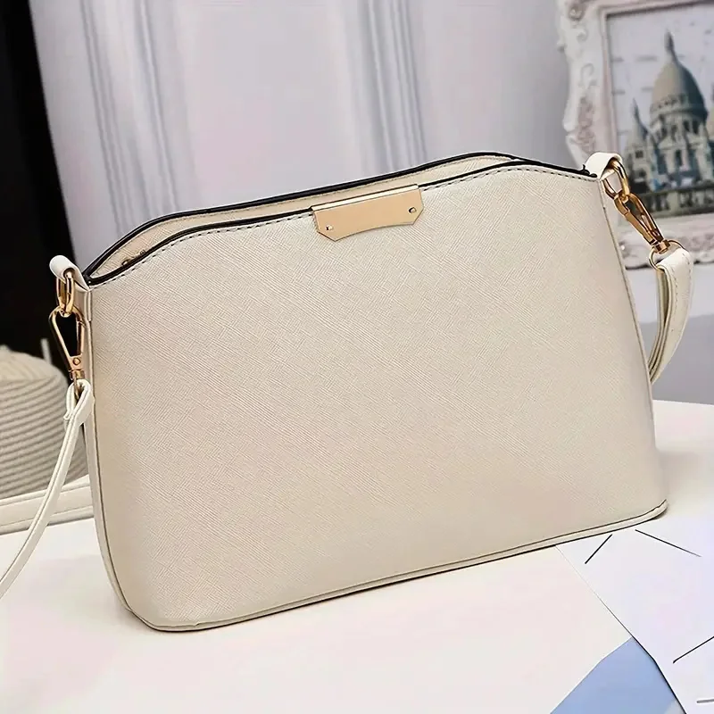 Quilted Shoulder Bag For Women Textured PU Leather Adjusted Strap Crossbody Bags For Daily Used elegant crossbody bag women handbags leather shoulder bag pu crossbody bag
