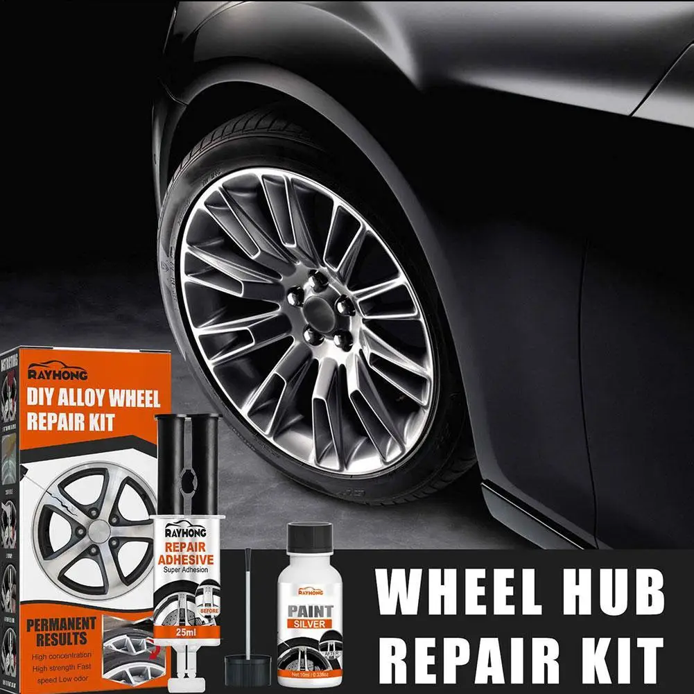 

Car Rim Care Wheel Restoration Repair Kit Paint for Discs Alloy Rim Scrapes Scratches Remover Car Rim Repair Clean Motorcyc I2N6