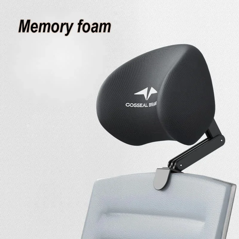 의자 머리 받침 사무실 컴퓨터 의자 머리 받침 조절 가능 의자 등받이 높이 조절 가능, 수면 통기성 편안한 등받이