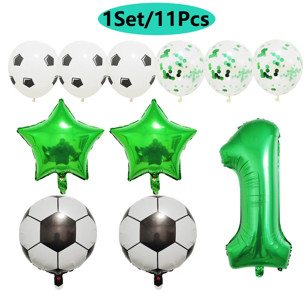 Set Palloncini Per Compleanno Calcio – 32" A Tema, Palloni E Stelle, Decorazione Feste Per Bambini