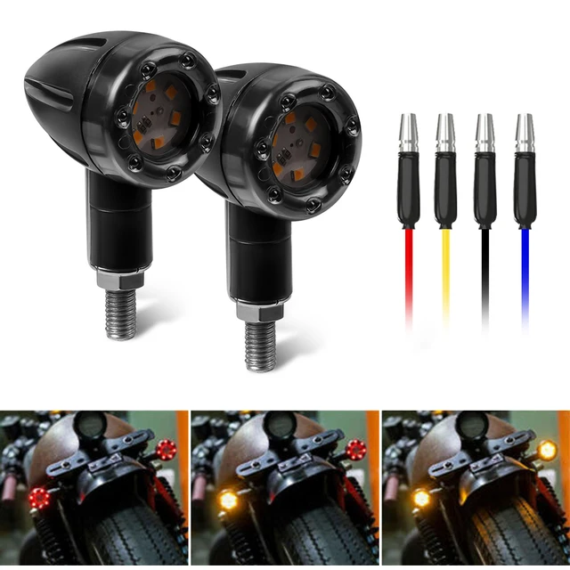 Enhance your motorcycles safety and style with these high-quality turn signal lights.