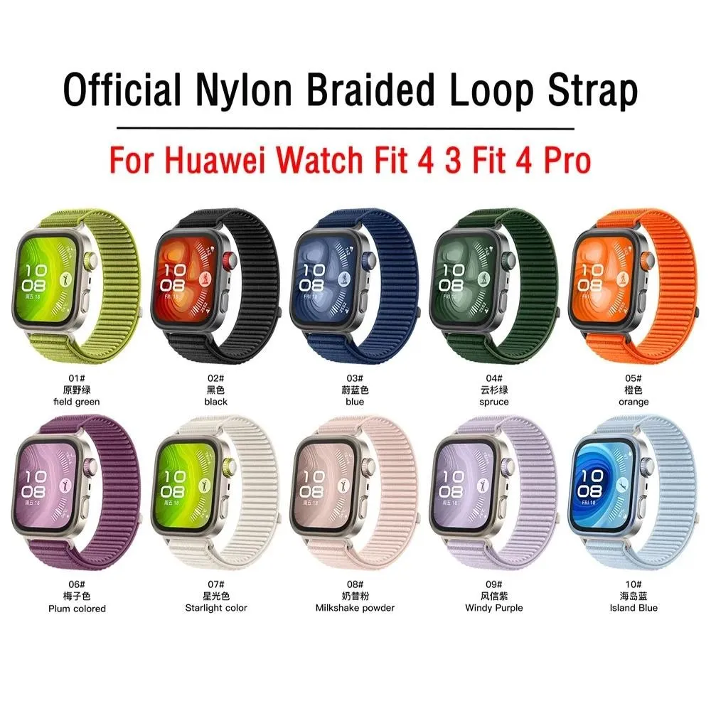 Breathable Braided Nylon Loop Strap - Comfortable Fit Watch Band Accessory
