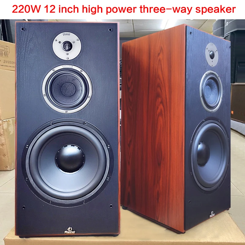 

12-inch Home 200W High-power Subwoofer Floor-standing Speakers Three-way Frequency Fever HiFi Bookshelf Audio High Fidelity