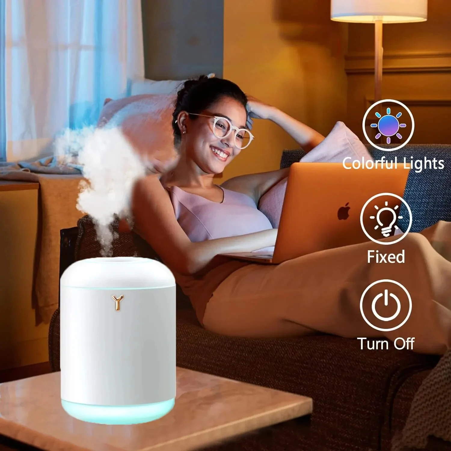 منقي هواء محمول فعال وقوي بسعة 1000 مل للتنقية في...