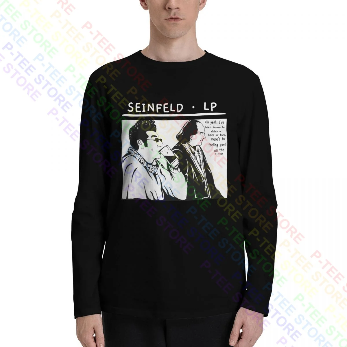 Seinfeld Kramer Sonic Youth T-Shirt A Maniche Lunghe T-Shirt Tee Best Unique Premium Migliore Qualità