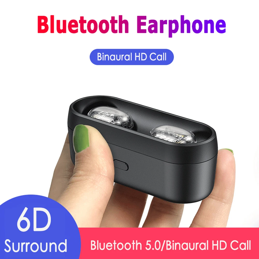 

Наушники-вкладыши с сенсорным управлением, стереогарнитура 6d для устройств, наушники