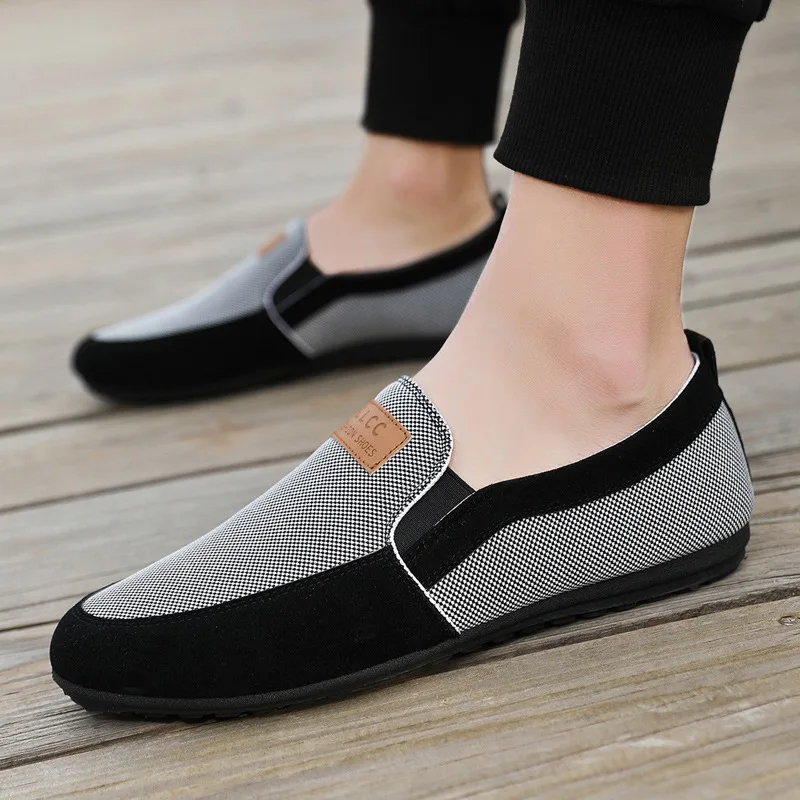 Men Loafers driving Fashion Boat Footwear Man Brand canvas Moccasins Men's Shoes Men Comfy Drive Men's Casual mens shoes