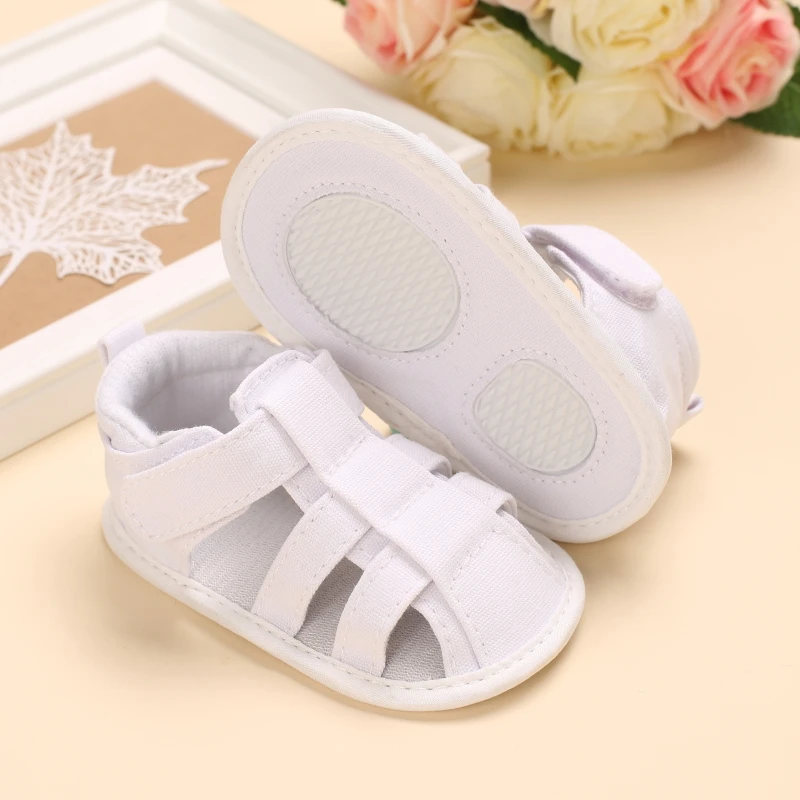 Newborn Toddler Shoes Baby Soft Soled Sandals Lace Soft Soled Shoes Beach Shoes  Slippers Non Slip Sandals 0-18M First Walkers