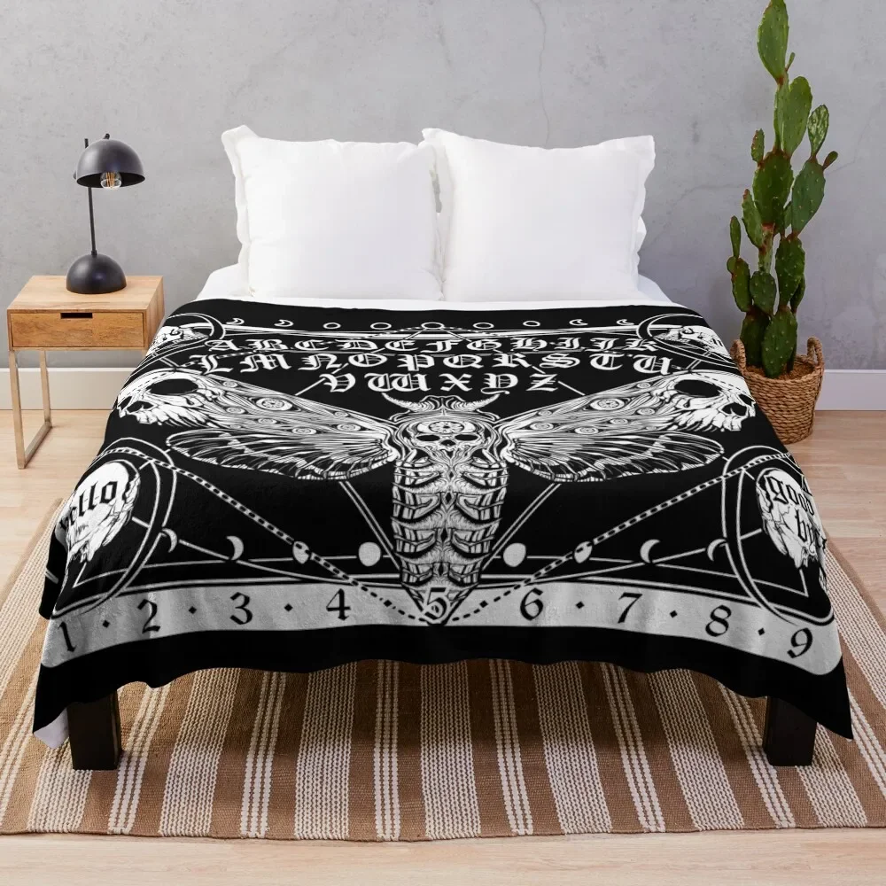 

Death Moth Spirit Board Throw Blanket Sofa Throw funny gift heavy to sleep Thermal Blankets