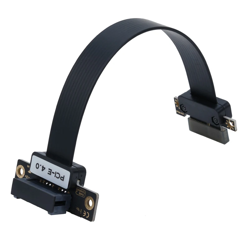 Cavo riser extender PCIE X1 16Gbps PCI Express 4.0 Cavo a nastro di prolunga da X1 a X1 20 cm PCIE 1X Scheda riser Accessorio per PC desktop - immagine 2