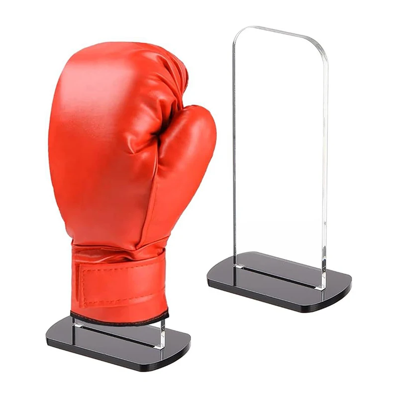 Boxing Glove Storage Holder 2 Pcs Acrylic Display Stand Easy Stand For Home Bedroom Office Bedroom Desktop Stand 2
