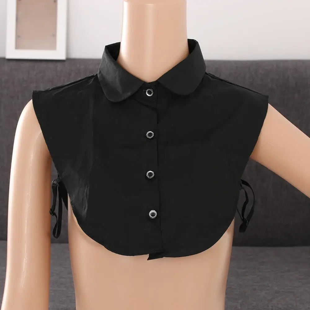 Fashion solid shirt lace false collar white black blouse vintage detachable collars women clothes accessories