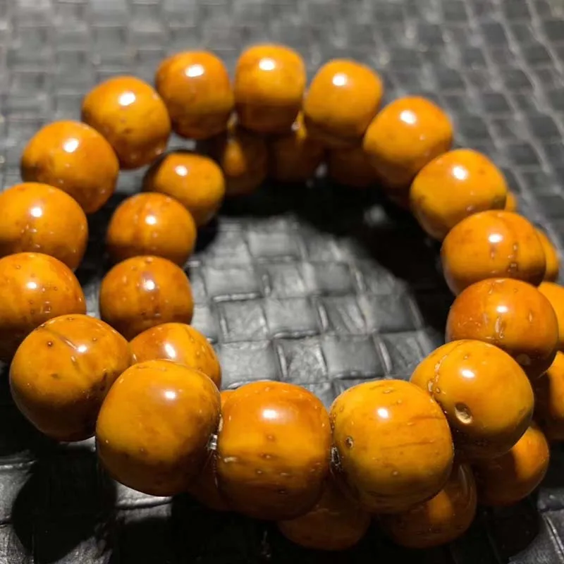 Zi Barrel Beads Seiko Stile Tibetano Finitura Polish Zi Jin Shu Bodhi Seed Bracciale