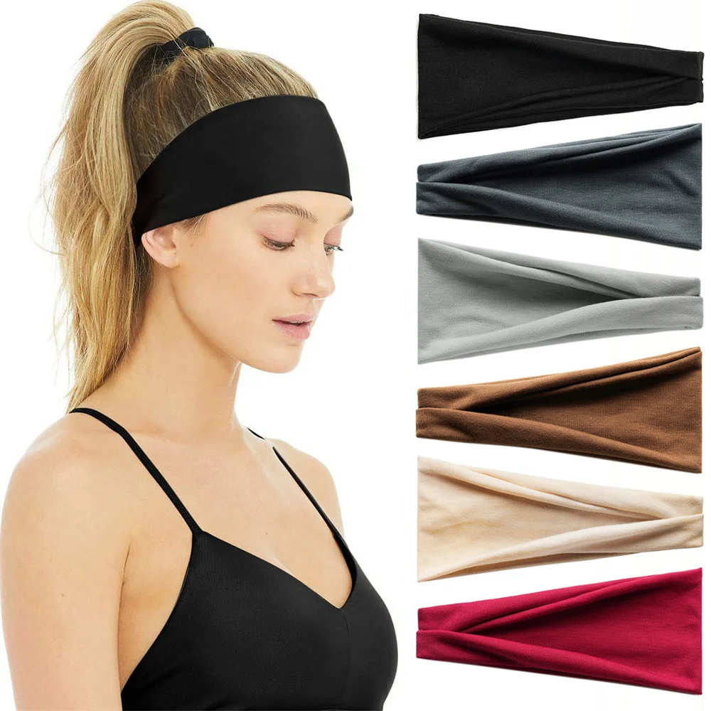 Cerchietti Elastici Per Donna - Sciarpe Larghe Boho, Turbanti E Fasce Per Capelli Yoga