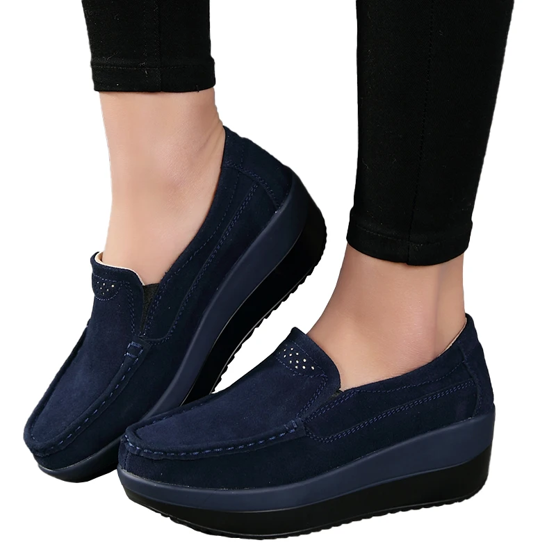 Eofk Spring Autumn Women Flats Platform 