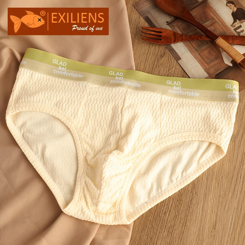 EXILIENS Brand GLAD Soft Cotton Underwear Men Brief Mens Briefs