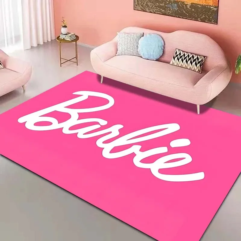 17 Styles Barbie Pink Rug Carpet for Living Room Girls Bedroom Kid's Room Home Decor Area Rug Non-slip Mat Sofa Mat Pink Decor floor mat,plush rug,decorative carpet,non slip carpet,kids carpet