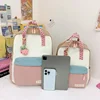 Cute Colorblock Waterproof Nylon Schoolbag Large Capacity Zipper Backpack 2024 Hot Sale Bags for Girls Mochila Bolsas Femininas 6