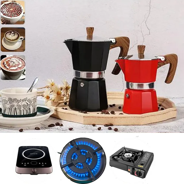 Discover the Perfect Cup of Coffee with the 300ML Moka Pot Coffee Maker