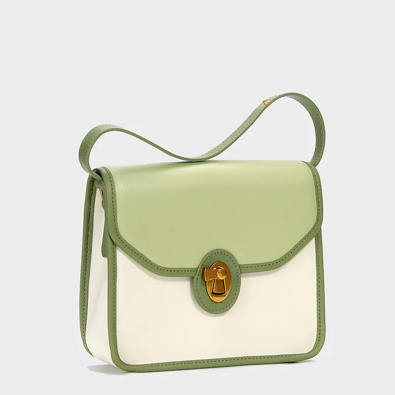 

Small Square Bag 2023 Spring New niche design leather shoulder bag portable bag trend