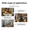 Stainless Steel Dial Bimetal Probe Thermometer Household Boiler Brewing Distilled Water Alcohol Thermometer Accessories 2