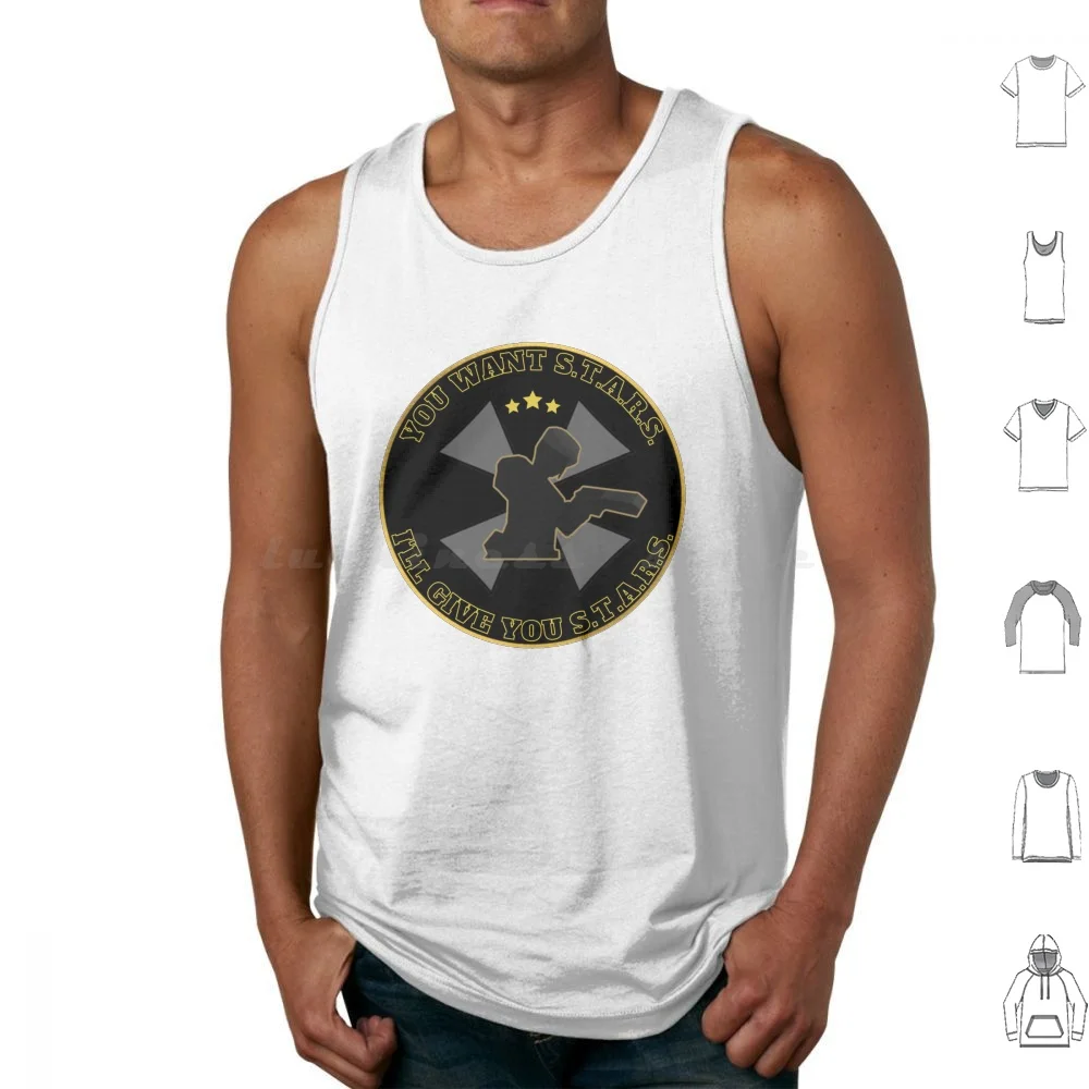 Jill Valentine Stars-Gold Tank Tops Vest Senza Maniche 3 Jill Valentine Stars You Want Stars Nemesis Biohazard Jill Sandwich