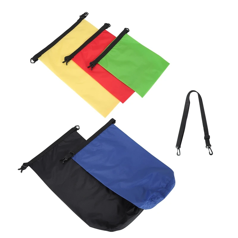 

6Pcs Waterproof Dry Bag Set For Kayaking Boating,Drybag Outdoor Storage Bags For Canoeing Camping Swimming Hiking
