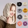 Soft Neck Wraps Knitted Scarf Crochet Thickening Circle Neck Scarf Solid Color Winter Scarf Autumn 3