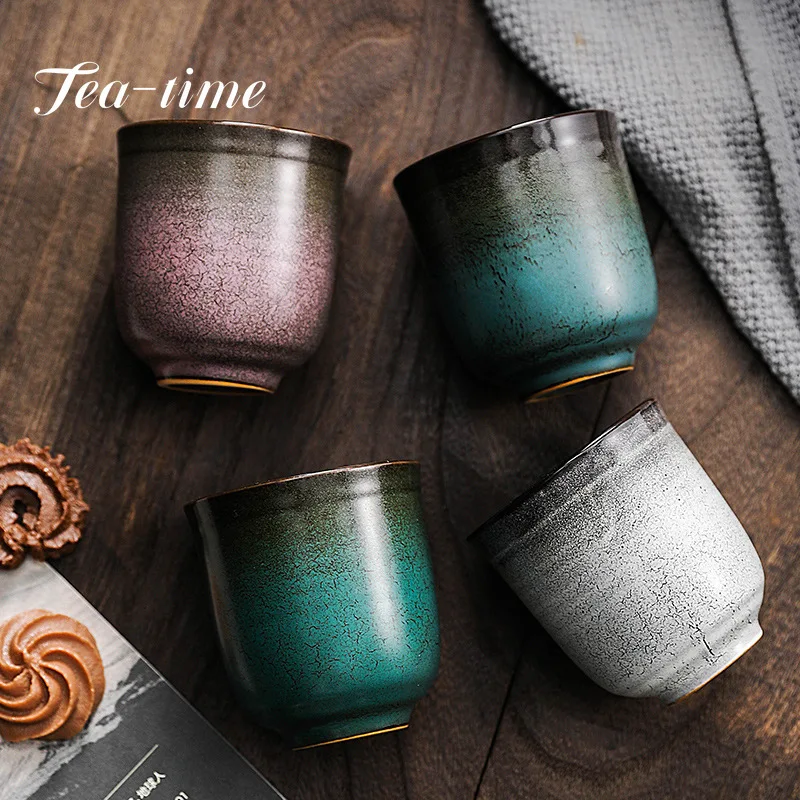 Espresso Cup Ceramic Pottey Water Cup Large-capacity Tea Kiln Change Master Japanese Retro 200ml