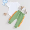 Baby Boy First Birthday Outfit 1st Dinosaur Bodysuit Romper Joggers Pant Set One Years Old Birthday Outfit Boy 3